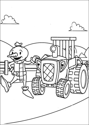 Spud And Packer Are Walking Together  Coloring Page